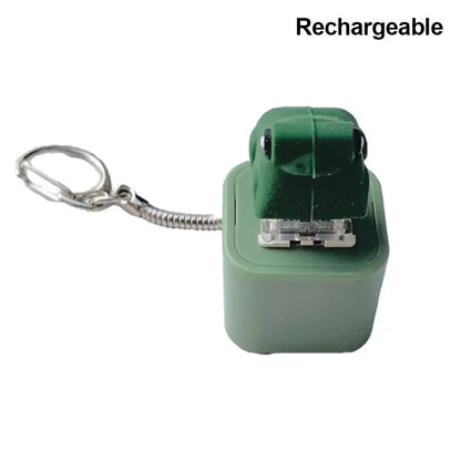 Frog Croaking Fidget Toy Keychain With Colorful Lights Rechargeable Keychain With Led Fun Animal Sound Button Toy Stress Relief.