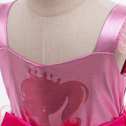 Baby Mädchen Kleider Barbie Prinzessin Cosplay Mädchen Rock Mesh Flauschigen Geburtstag Party Kleid Halloween Leistung Kleid Kinder Kleidung.