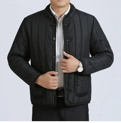 Short Velvet Thickened Labor-insured Cotton Jacket for Men's Winter Top Coat.