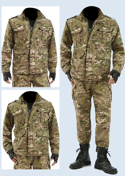 Schwarzer Python-Muster, verschleißfester Overall, Arbeitsversicherungstuch, Uniform, weicher Trainingsanzug für Herren, Outdoor-Anzug.