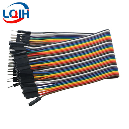 40-120PCS Dupont Line 10/15/20CM 30CM 40Pin Male to Male + Male to Female Female to Female Jumper Wire Dupont Cable for DIY KIT.