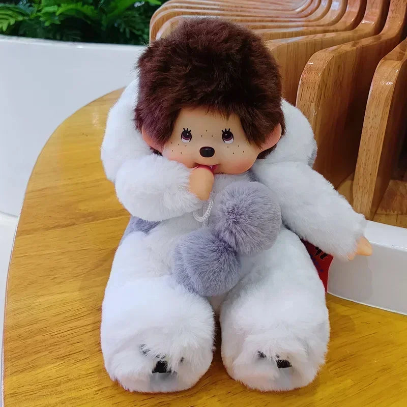 2023 New 20cm Kawaii Cartoon Animation Doll MONCHICHI Children's Birthday Gift Christmas Gift Wedding Supplies Doll.