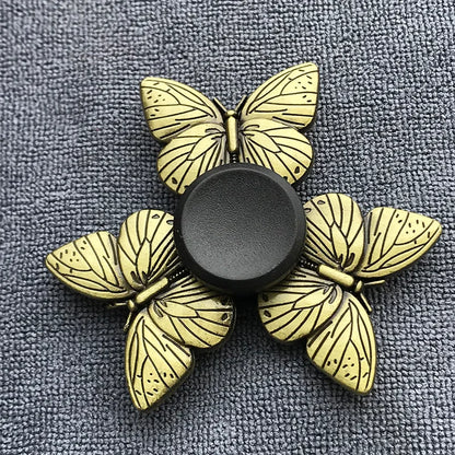 New Bronze Metal Alloy Fidget Spinner R188 Mute Bearing Hand Spinner Fingertip Gyro Stress Relief Toys For Kids Adult.