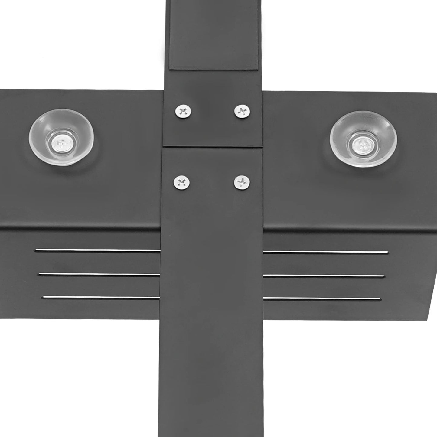 Schwarz/Silber 2-stufiges modernes weißes Badezimmerregal, Badezimmer-Organizer aus Edelstahl, geeignet für Badezimmer, Küche, Wohnzimmer