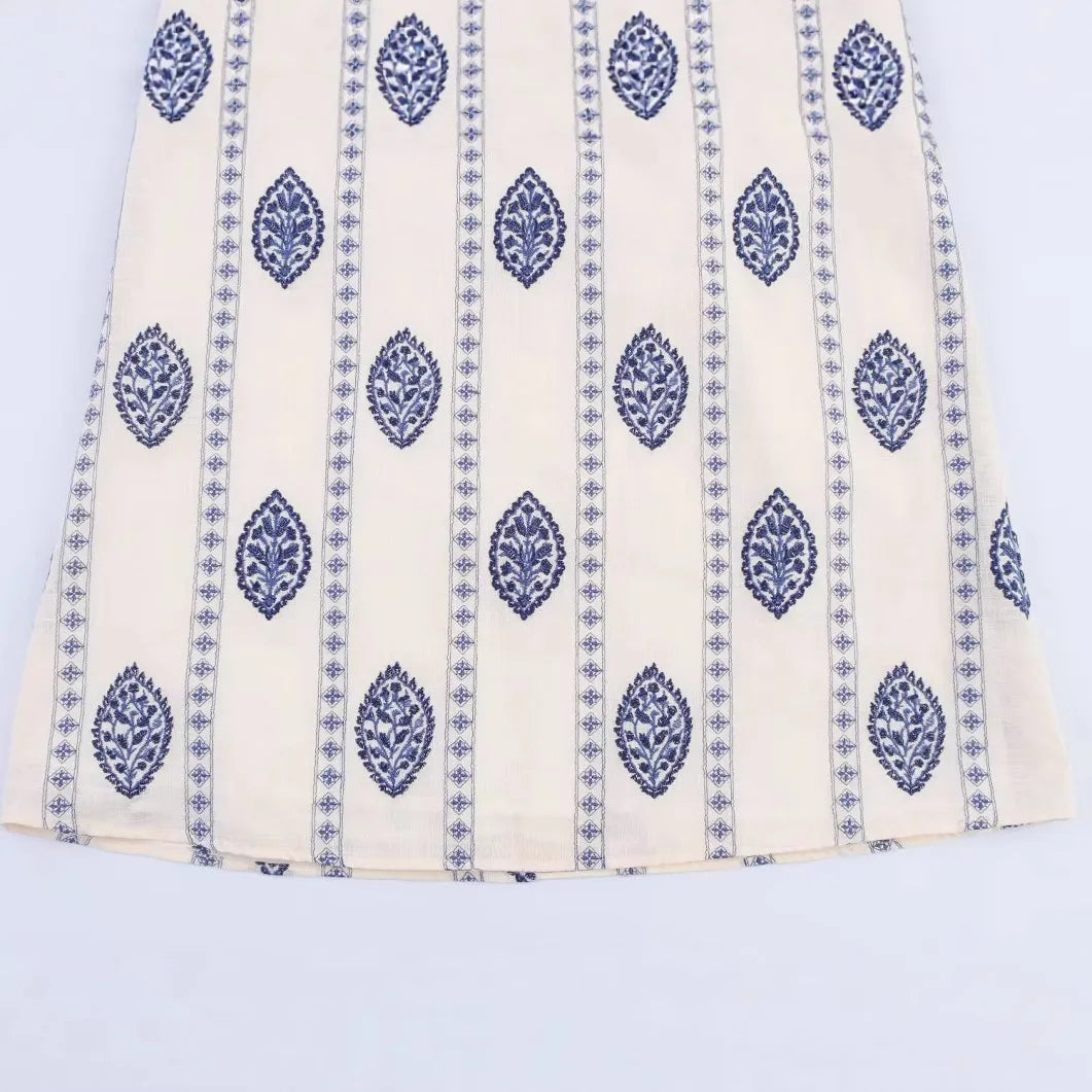 ZBZA Frauen Sexy Gedruckt Rohr Schlinge Lange Kleider Retro Taille Hohl Ärmelloses Abend Dünnes Kleid Weibliche Sommer Chic Street Party.