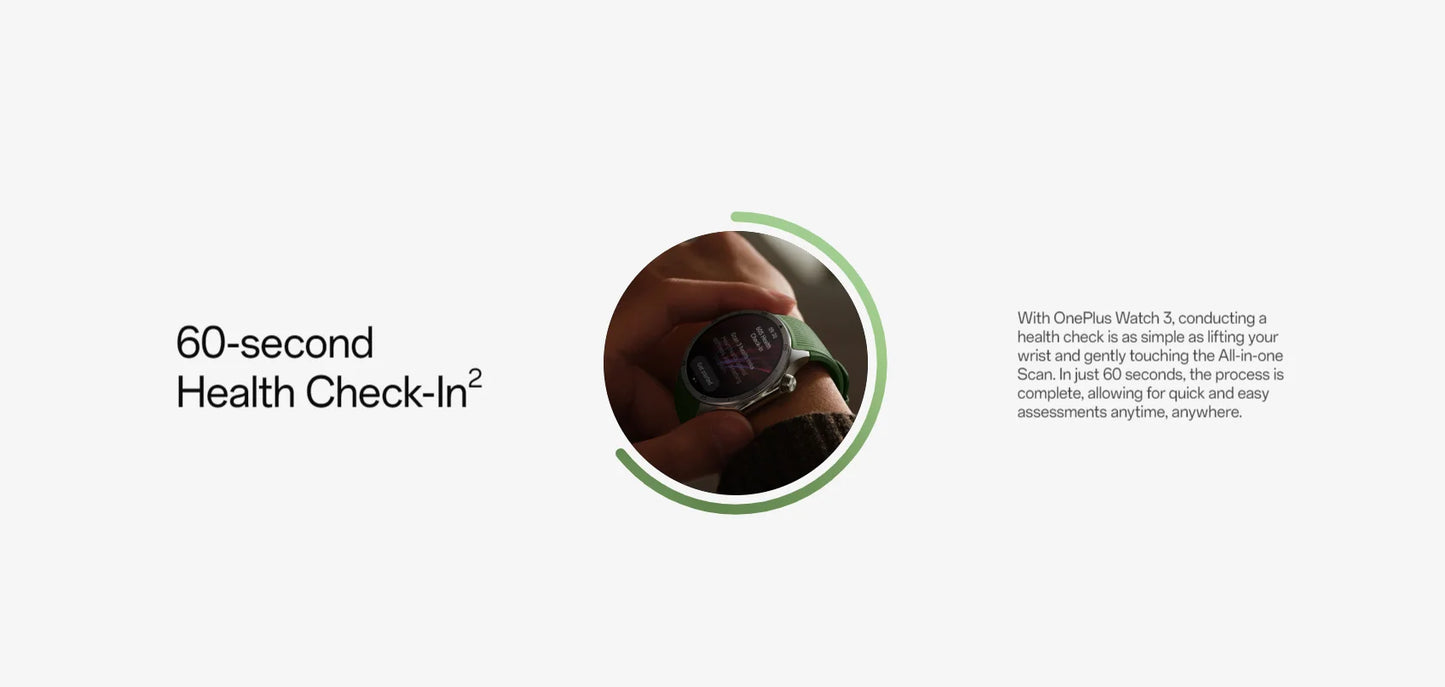 Global Version OnePlus Watch 3 Smart Watch 1.50inches LTPO  AMOLED Display Snapdragon W5 Processor Dual Frequency GPS Wear OS.