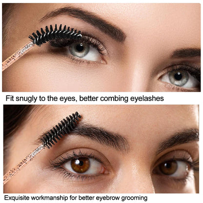 500/1000PCS Eyelashes Brushes Set Wholesaler Disposable Lash Mascara Brush Lashes Extension Eyebrow Wands Applicator Makeup Tool.