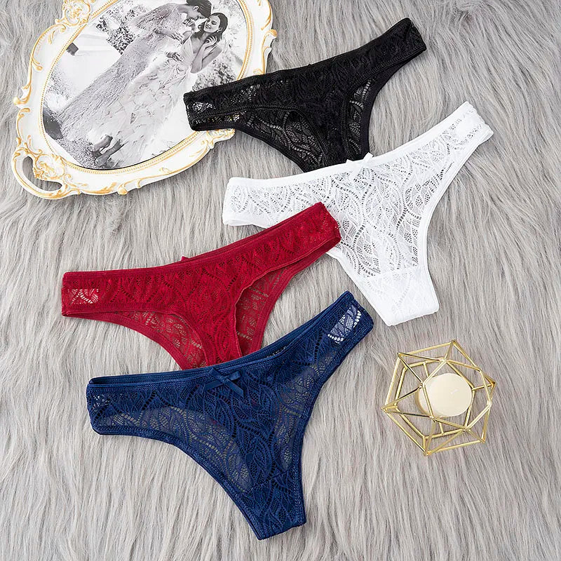 2 Pcs/Set Hot Sale Panties Women Sexy G String Lace Lingerie For Women Fashion Low Waist Thongs Soft Intimate Lady Underwear.