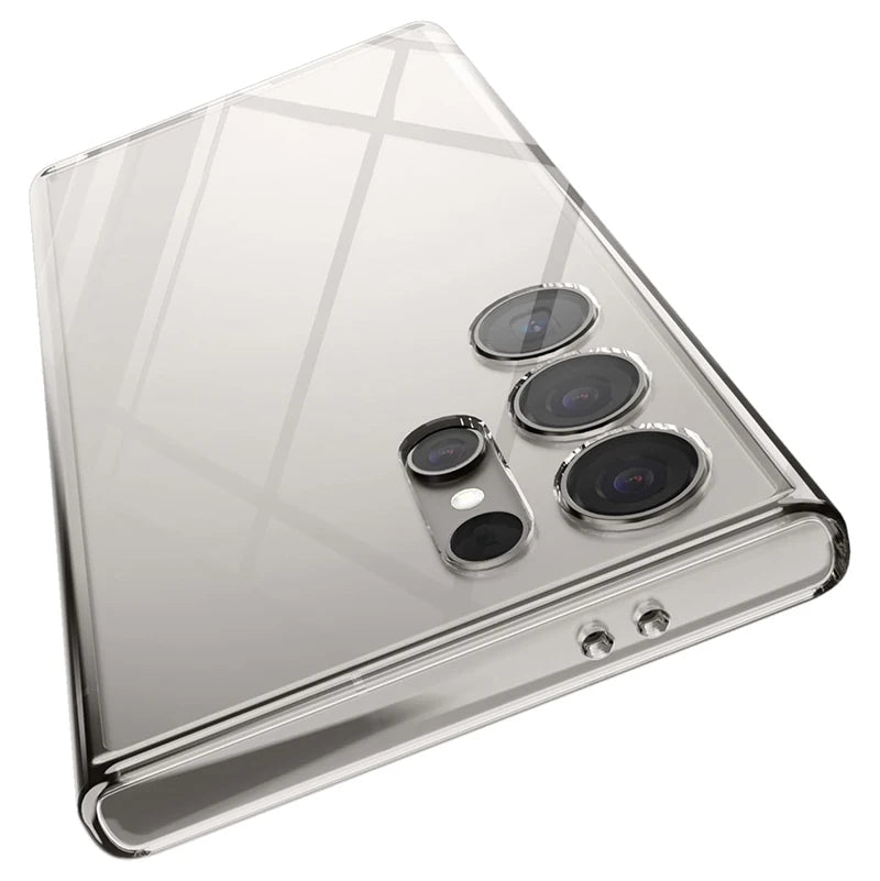 Ultra Thin Clear Silicone Soft TPU Case For Samsung Galaxy S25 Ultra S24 S23 S21 S20 FE S22 Ultra Plus Bumper Capa Cover Fundas.