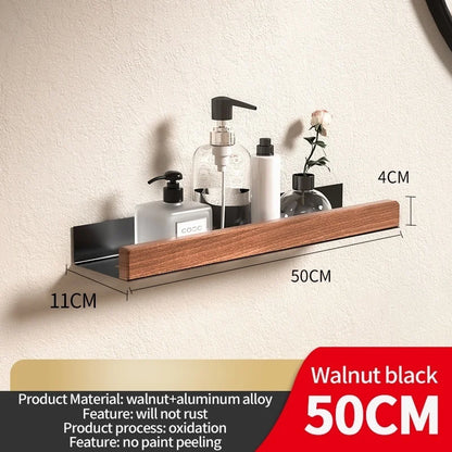 Holz Aluminium Material Eckregal Shampoo Lagerregal Dusche Wandregal Badezimmer Organizer Badezimmerzubehör