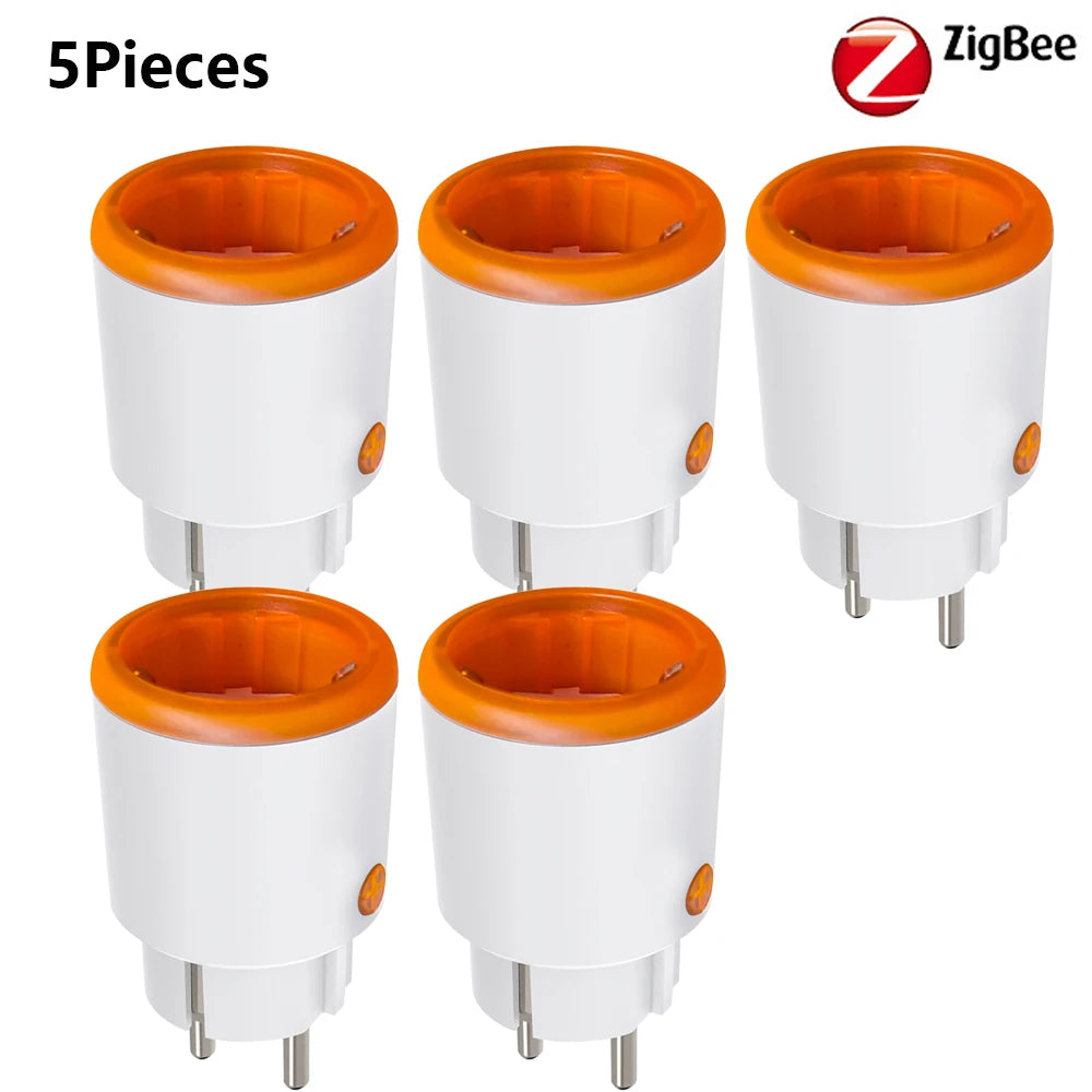 Zigbee Smart Plug 16A EU Smart Steckdose mit Power Monitoring Timing Funktion Sprachsteuerung über Homekit Alexa Google Home Yandex