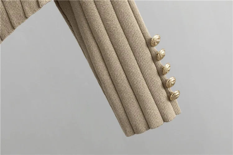 Three Piece Sets Women Pant Set Cardigan Vests Sweater Work Elegant Spring V Neck Open Stitch Knitted Long Pants Matching Sets.