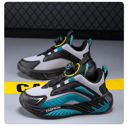 Fashion New Kids Boy Running Sport Shoes Leather Sneakers Children Outdoor Lightweight Breathable Tenis Footwear.