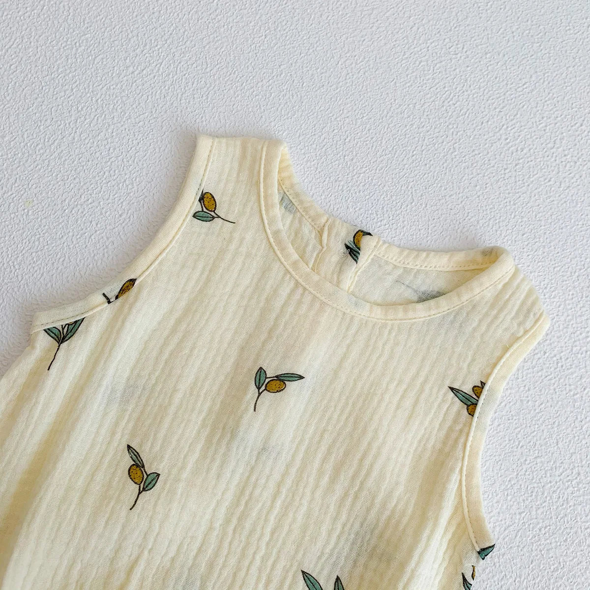 2023 neue Im Sommer Infant Neugeborene Baby Mädchen Jungen Falten Tuch Baumwolle Outfits Kinder Casual Overalls Kleinkind Bodys.