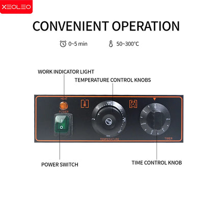 XEOLEO Electric Ice Cream Waffle Machine UFO Burger Maker 1200W Hamburg Gelato Panini Press Machine   Sandwich Press Maker.