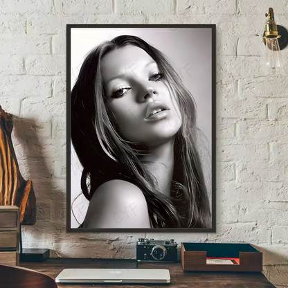 Kate Moss Fashion Modern Art Poster HD art sticky wall waterproof home living room bedroom bar aesthetic decoration