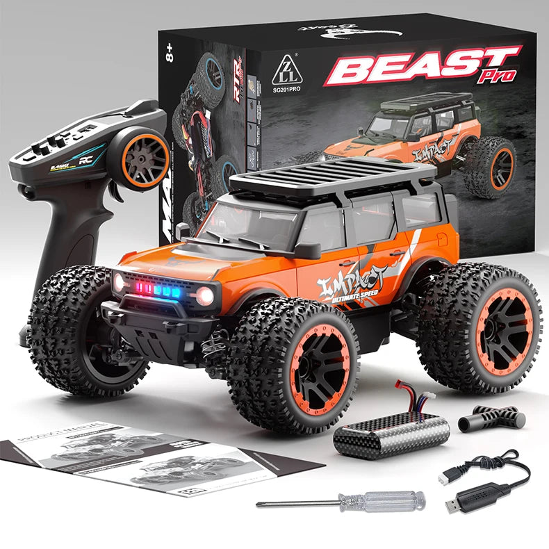 ZLL SG201 MAX 1:20 High Speed Drift Racing Car 70KM/H Brushless Motor 4WD RC Off Road Car Monster Trucks Toys For Kids Gifts