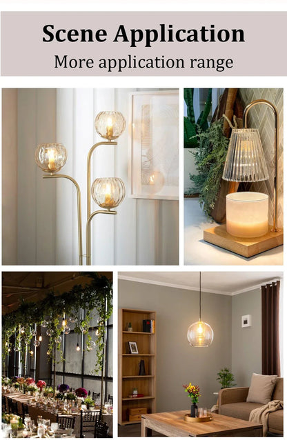 8PCS Led-lampe E27 B22 E14 220V GU10 Spot Licht 9W LED Glühlampe Retro Edison Vintage lampe AC 220V 110V Glas Lampen für Zuhause.