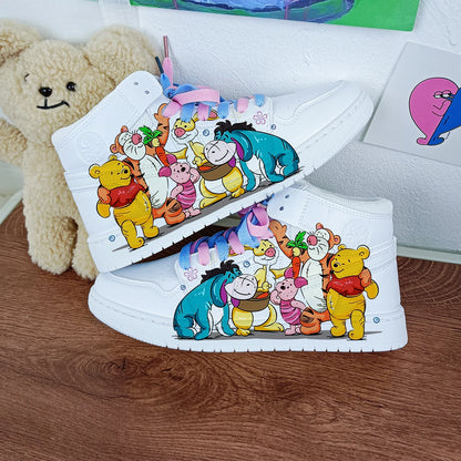 New The Disney family cartoon girls  princess cute Casual shoes non-slip soft bottom sports shoes for girl gift.