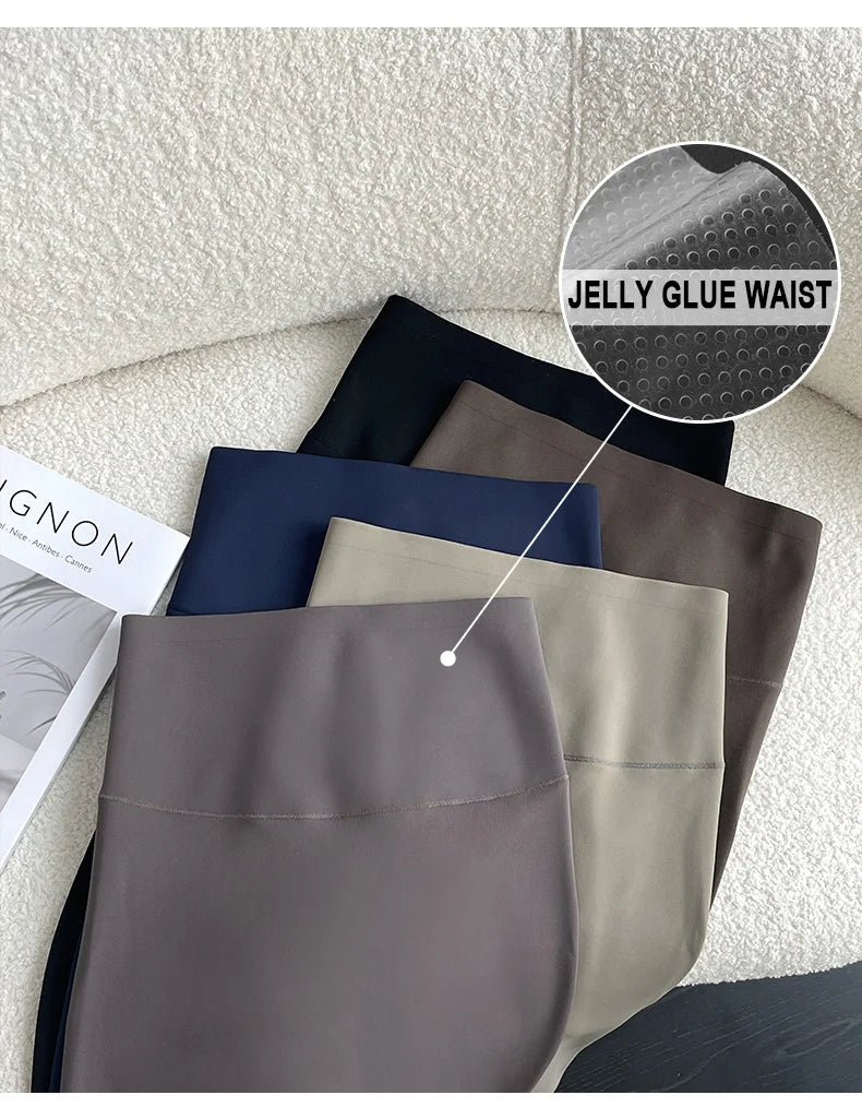 BIVIGAOS New Autumn Winter Cashmere Velvet Shark Leggings Women Red No-trace Thickened High Waist Butt Lifting Warm Leggings.