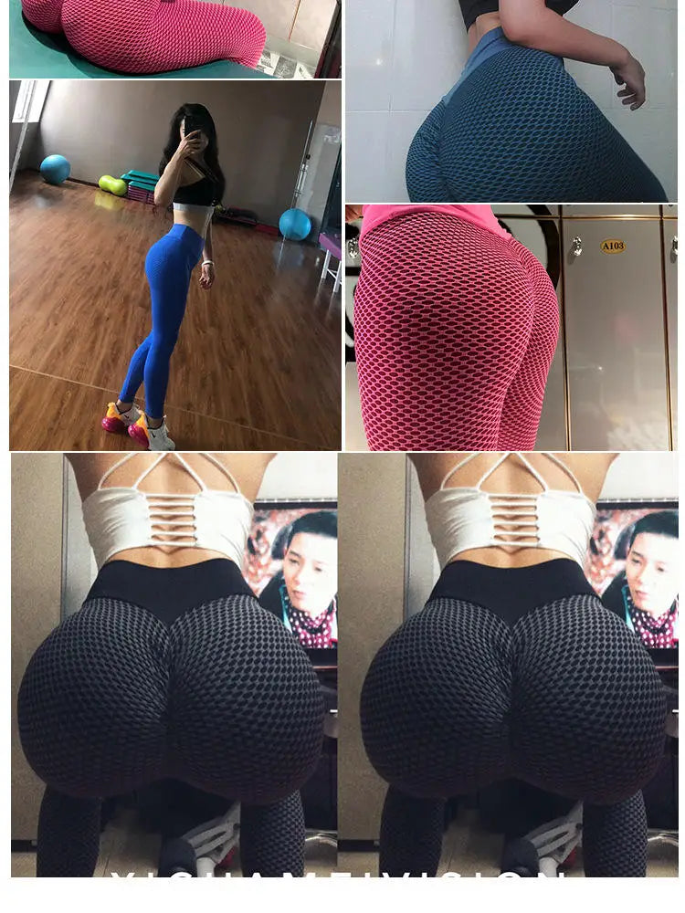 Mode Tik-Tok Damen hoch taillierte enge Sport Workout Butt Lift Yoga hosen Tik Tok Fitness benutzer definierte Leggings für Frauen.