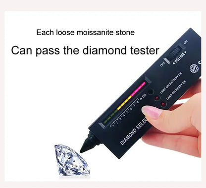 Real 0.5-2ct Moissanite Diamond Stud Earring 18K Yellow Gold Plated 925 Silver Wedding Earring for Women Luxury Jewelry with GRA.