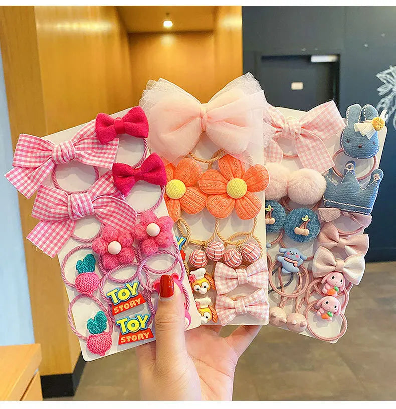 Flower Bow Tie Leather Band Headband Sweet Hair Accessories Baby Does Not Hurt Hair Lovely Headwear Hair Loop.