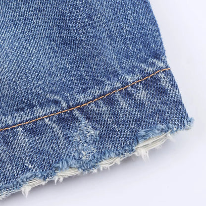 HH Women Denim Pant Sets Turn-Down Collar Long Sleeves Belt Autumn Coats+Pockets Loose High Waist Zipper Hemming Trousers.