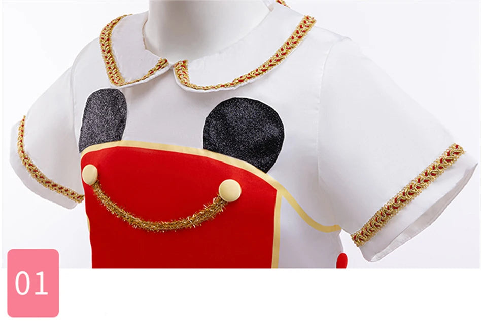 Kleinkind Disney Mickey Minnie Maus Cosplay Kleid Baby Mädchen Jungen Polka Dot Outfits Kinder Halloween Geburtstag Nette Kleidung Sets.