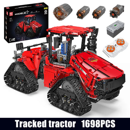 Mould King 18020 Technical Car Toys MOC-35270 APP&RC Pneumatic Crawler Tractor Building Block Brick Set Kids Christmas Gift.