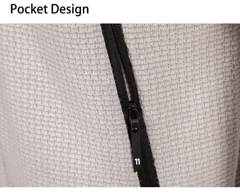 Winter men's sweater knit sweater jacket, men's cardigan hooded Slim padded sweater.