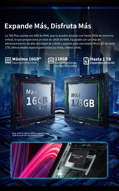 【New】Teclast T60 Plus 12 Inch Tddi 90Hz 2K Screen 2000X1200 Android 14 Widevine L1 Mtk Helio G88 (6Gb Ram+10Gb Expansion)16Gb/128Gb 8000Mah Battery 4g Lte Dual Sim Tf up to 1Tb.