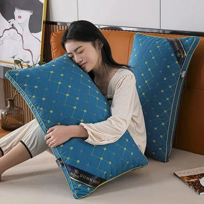 High Quality Pillow Feather Velvet High Rebound Pillow Core For Household Adult Single Neck Protection  To Aid Sleep Pillow Core.