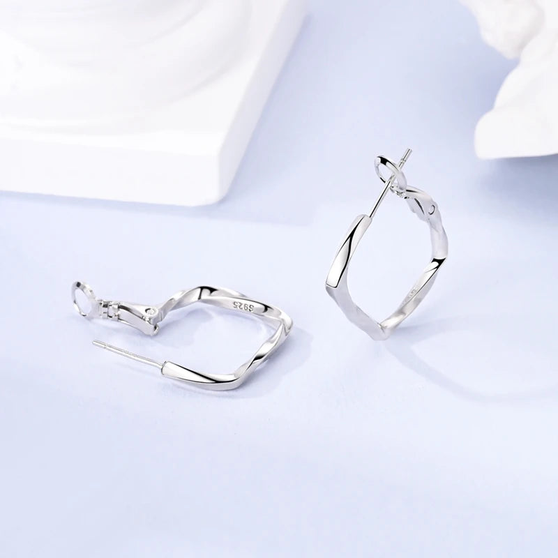 2025 New 925 Sterling Silver Hoop Earrings Flowers Zircon Drop Earrings Stud For Woman Fine Birthday Wedding Party Jewelry Gifts.