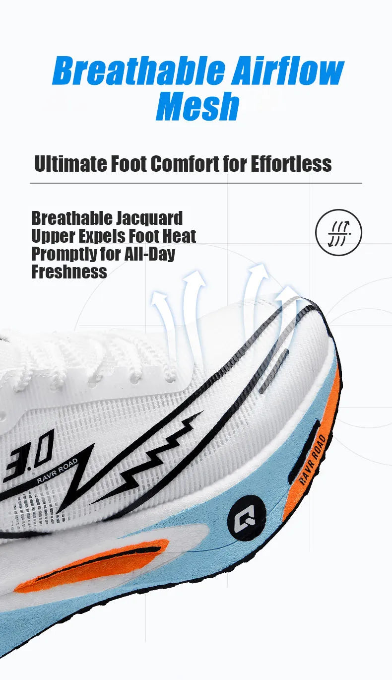 2025 Men Sports Running Shoes Q3 Casual Carbon Plate Marathon Breathable Lightweight Women's Comfortable Nonskid Sneakers.