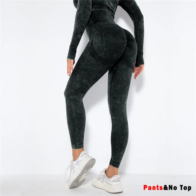 Seamless Yoga Set Gym Clothes Women's Sportswear Yoga Suits Women Fitness Set Tracksuits Sports Outfits Long Sleeve Gym Leggings