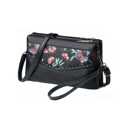 Designer Women Crossbody Bag Soft Pu Leather Shoulder Bag Good Quality Messenger Bag Small Size Purse Ladies Handbags Black Flap.