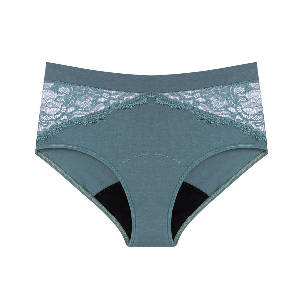 High Waist Period Panties for Women 4-Layer Leakproof Bamboo Fiber Menstrual Underwear Eco-Friendly for Sports Sleep Daily Use