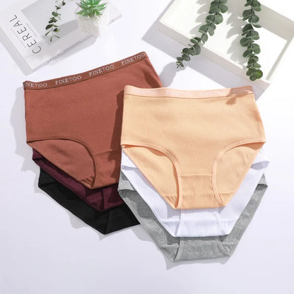 Women's Seamless Cotton Briefs Women Plus Size Panties Solid Color Breathable Underwear Female Low Waist Soft Lingerie S-XXL