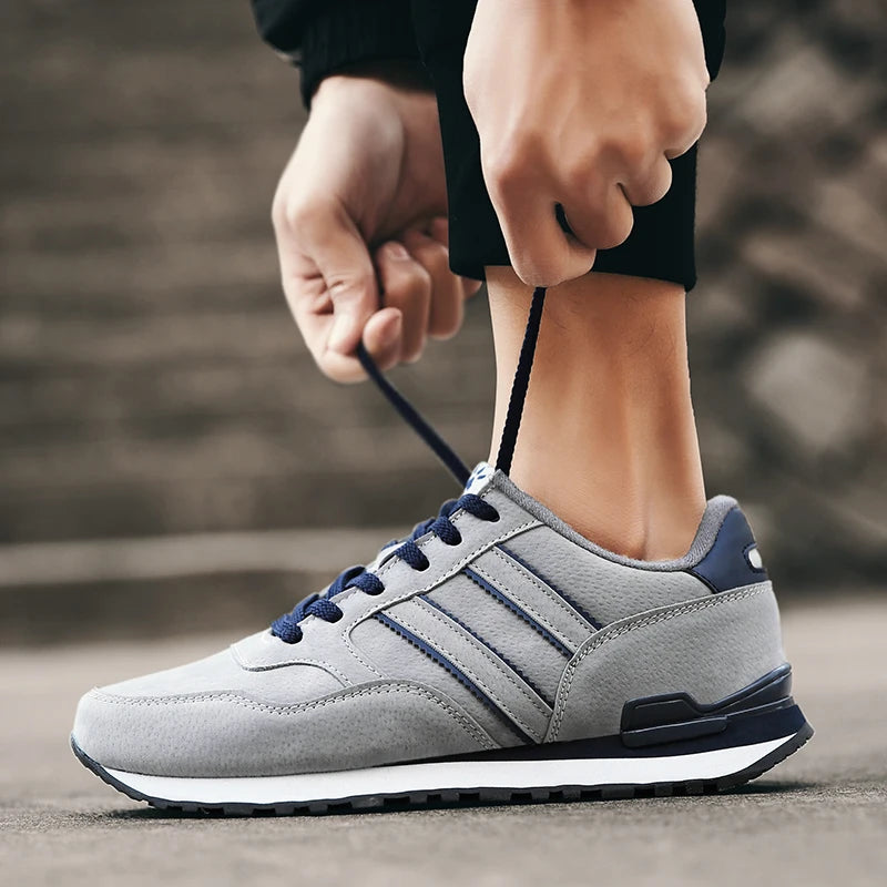 Künstliche Leder Männer Casual Schuhe Männlichen Frühjahr Männer Casual Licht Schuhe Sneakers Lac-up Wohnungen Atmungsaktive Freien Sapato.