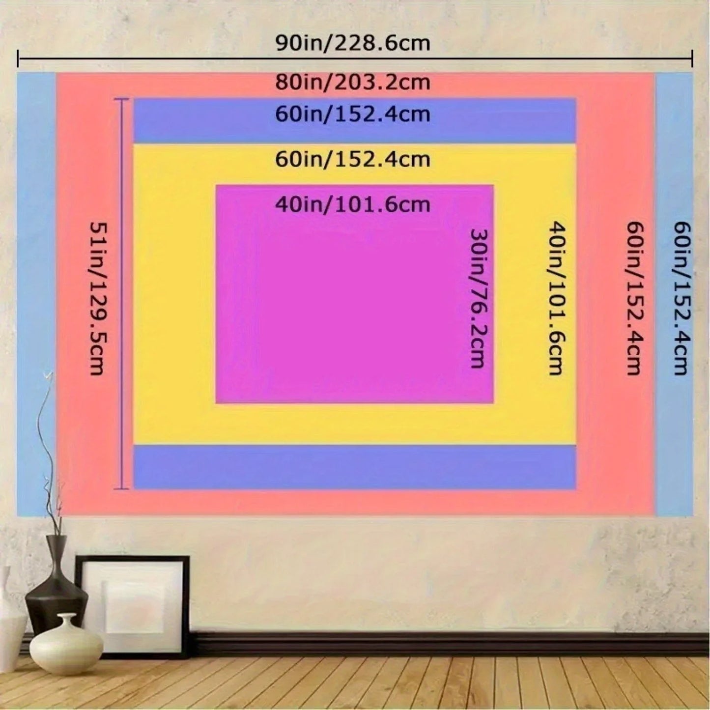 Large Romantic White Tree of Life Tapestry Anti Wrinkle and Fade Resistant Wall Hanging For Dormitory Elegant Home Decor.