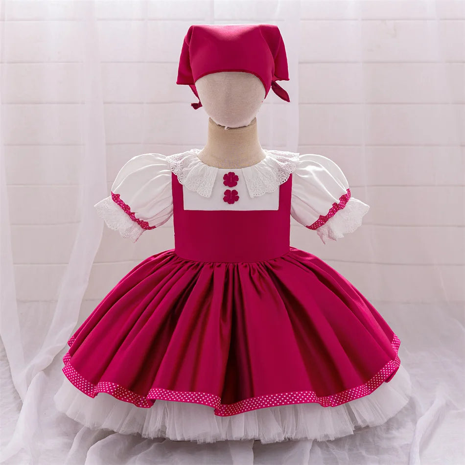 Mädchen Martha Cosplay Prinzessin Kleid Kleinkind Cartoon Bär Bühne Leistung Kleidung Kinder Karneval Party Maskerade Kleidung