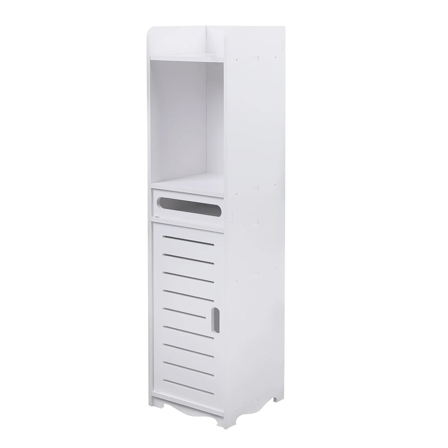 3-stufiger Badezimmer-Aufbewahrungsschrank, Toilettenpapierhalter, Ständer, Toiletten-Seitenschrank, 20 x 80 cm, zum Aufbewahren von Taschentüchern, Shampoos und Cremes