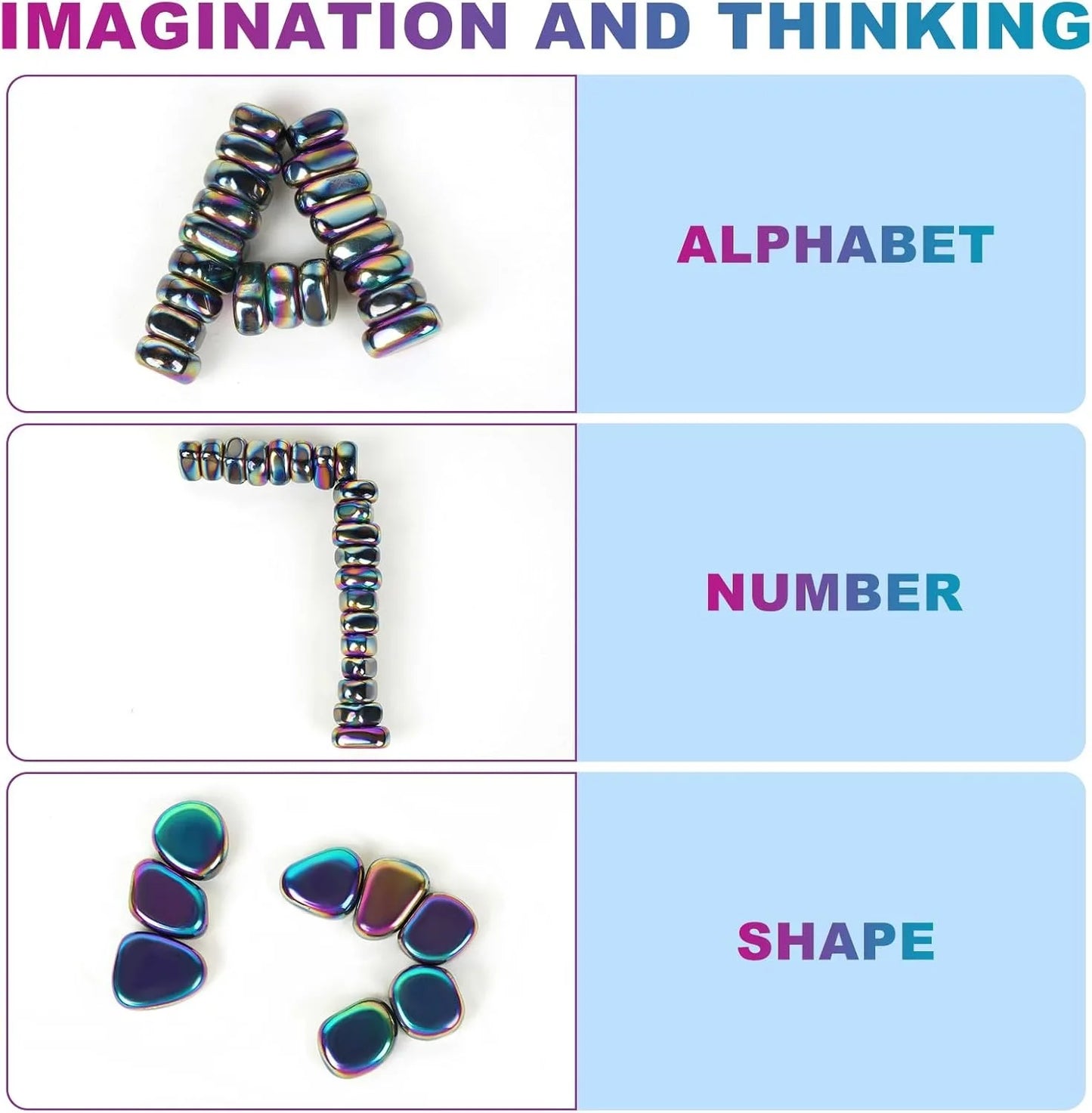 Magnet Chess Game Stones,Anti Stress Antistress Relief Fidget Toys Magnetic Stone for Adults ADHD Autism Fridge Sticker Desk EDC.