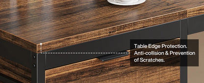 Tribe signs Computer tisch mit 3 Schubladen, 59-Zoll-PC-Schreibtisch mit reversiblen Schubladen, industrielle Arbeits schreibtisch arbeitsplatz