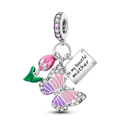 Flowers Series 925 Sterling Silver Sunflowers Tulip Carnation Charms Fit Original Bracelet  For Women Jewelry Making