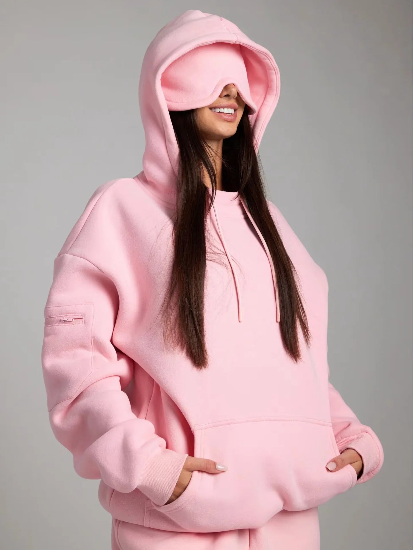 2025 Fitness Workout Outfits Autumn Winter Women Man Tracksuit Sport Pocket Sweatshirt Hoodies Sweatpants 2 Two Piece Set Lover.