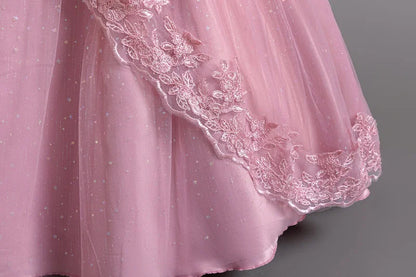 Neue wunderschöne Mädchen Party kleid Eröffnungs feier Kleidung Halloween Performance Tanz Prinzessin Rock 4-12t Weihnachts kleid.