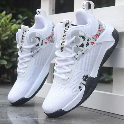 New Anti-Slip Men's Sneaker High Top Men's Basketball Shoes Luxury Comfortable Running Shoes Fashionable Versatile Casual Shoes