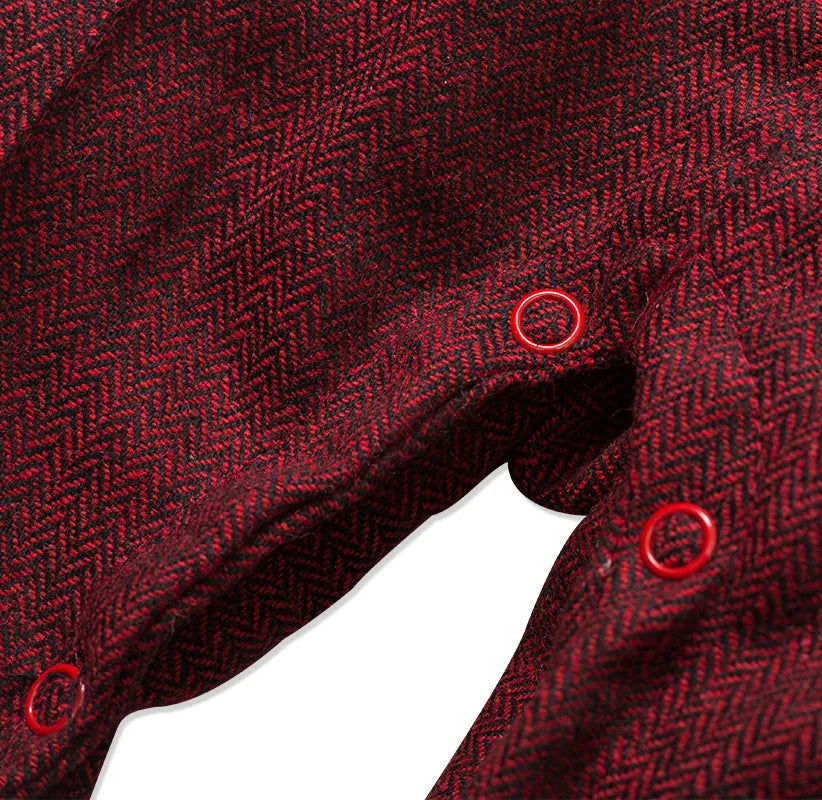 Newborn Boy Formal Clothes Set Infant Boy Gentleman Birthday Romper Outfit With Hat Vest Long Sleeve Infant Jumpsuit Suit Formal.